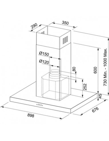 Okap Franke FDF H45 9354 I XS Stal szlachetna