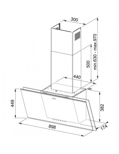 Okap Franke FMY 907 FM BK Czarne szkło
