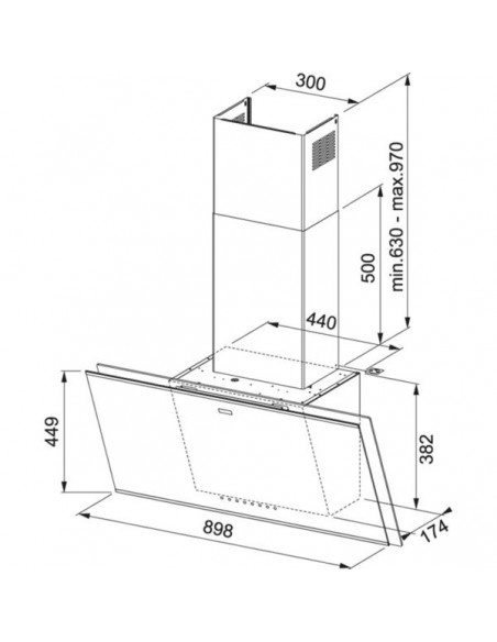 Okap Franke FMY 907 FM BK Czarne szkło