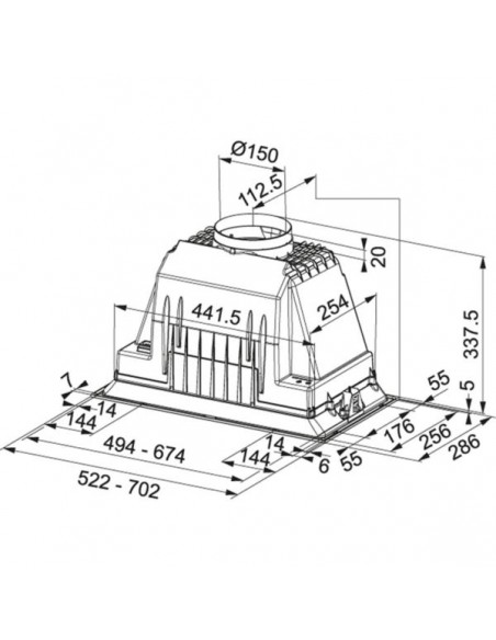 Okap Franke FBI 527 PLUS Stal szlachetna
