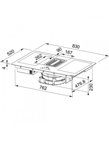 Płyta indukcyjna z okapem Franke FMA 839 HI