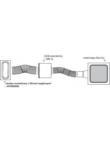 Zestaw do instalacji pochłaniacza Elica UP