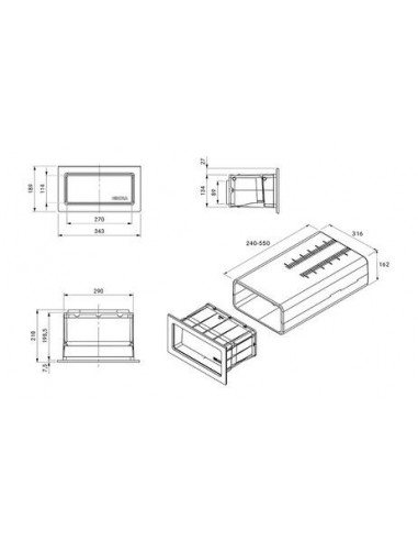 Przejscie scienne BORA 3 box UEBF/1