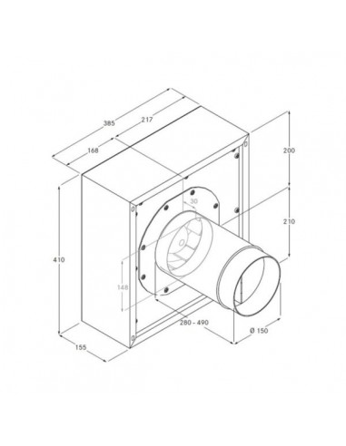 Silnik fasadowy EC BORA ULA