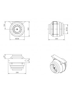 Wentylator uzupełniający rurowy AC BORA ULIE 2