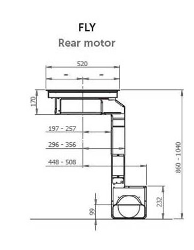 Płyta zintegrowana z okap. Galvamet Fly 90/A Black