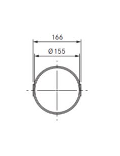 Łącznik kanału okrągły BORA ERV/25 2