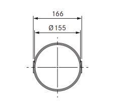 Łącznik kanału okrągły BORA ERV/25